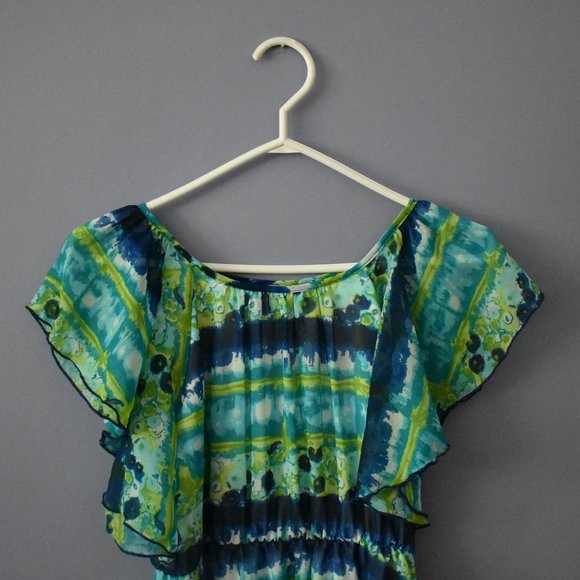 Speechless Aqua Ocean Theme Dress - Picture 2 of 5